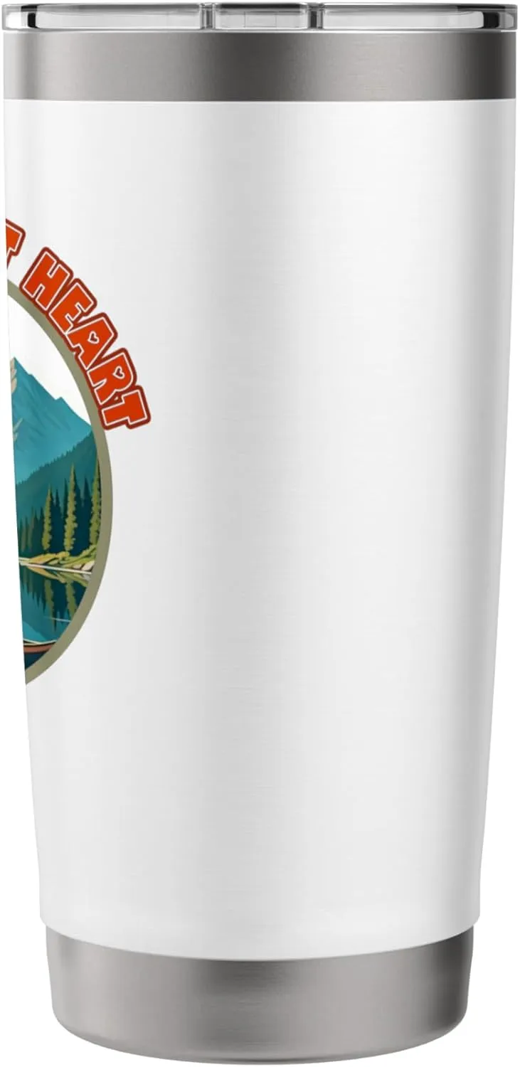 Trailblazer at Heart Camping Hiking Mountains Wilderness Stainless Steel Insulated Tumbler