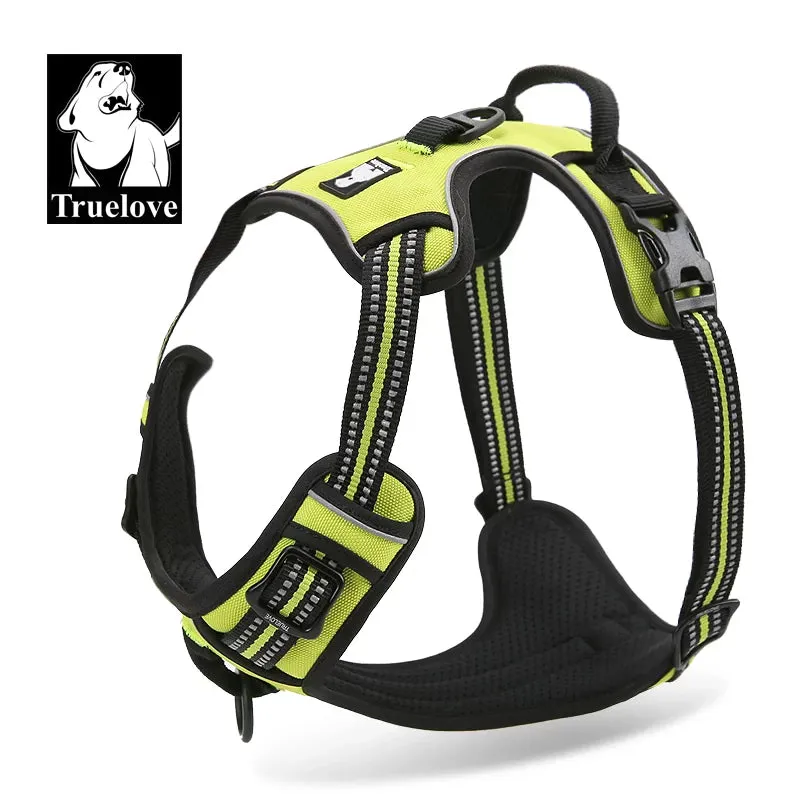 True Love Adjustable Dog Harness TLH5651 - Neon Yellow