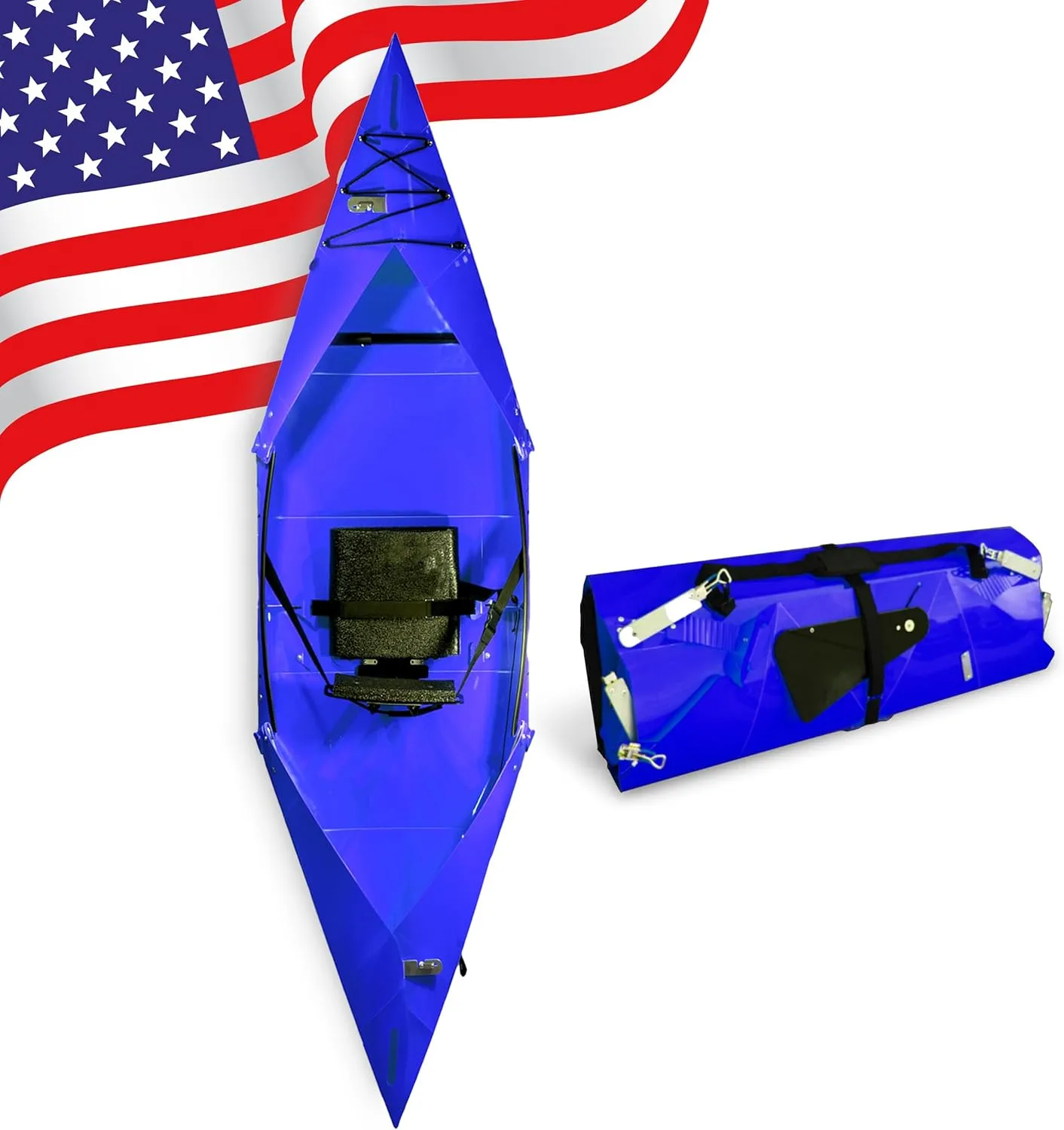 Tucktec 10' PRO Foldable Kayak - Full Size Folding Kayak - Portable Kayak for Adults - Made in USA