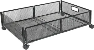 Uonlytech Bed Storage Rack Bed Storage Drawer Rollable for Clothing Space-saving