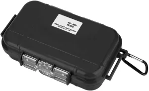 Vbestlife Plastic Waterproof Shockproof Storage Box, Floating Hard Shell Wet Dry Box Container, Marine Fishfinder Case, 4 Colors (Black)