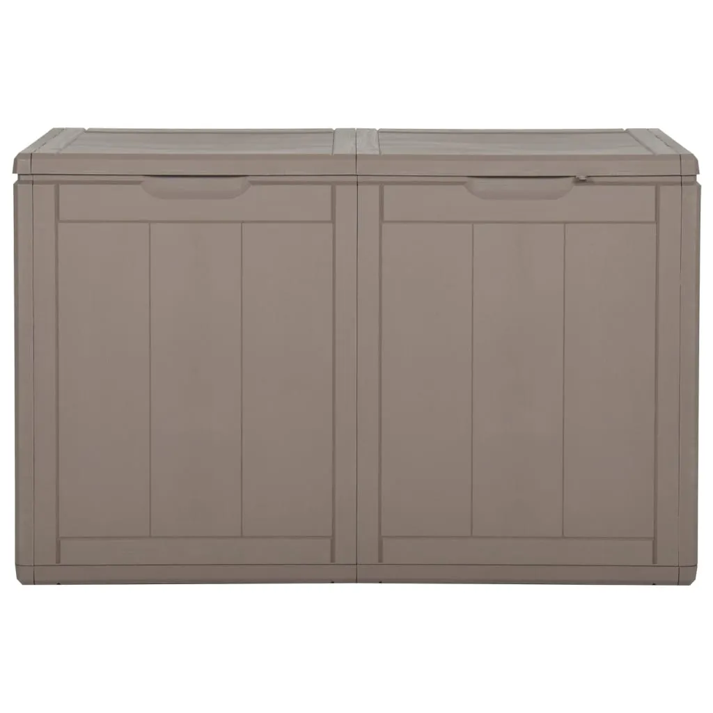 vidaXL Patio Storage Box 47.6 gal Brown PP Rattan