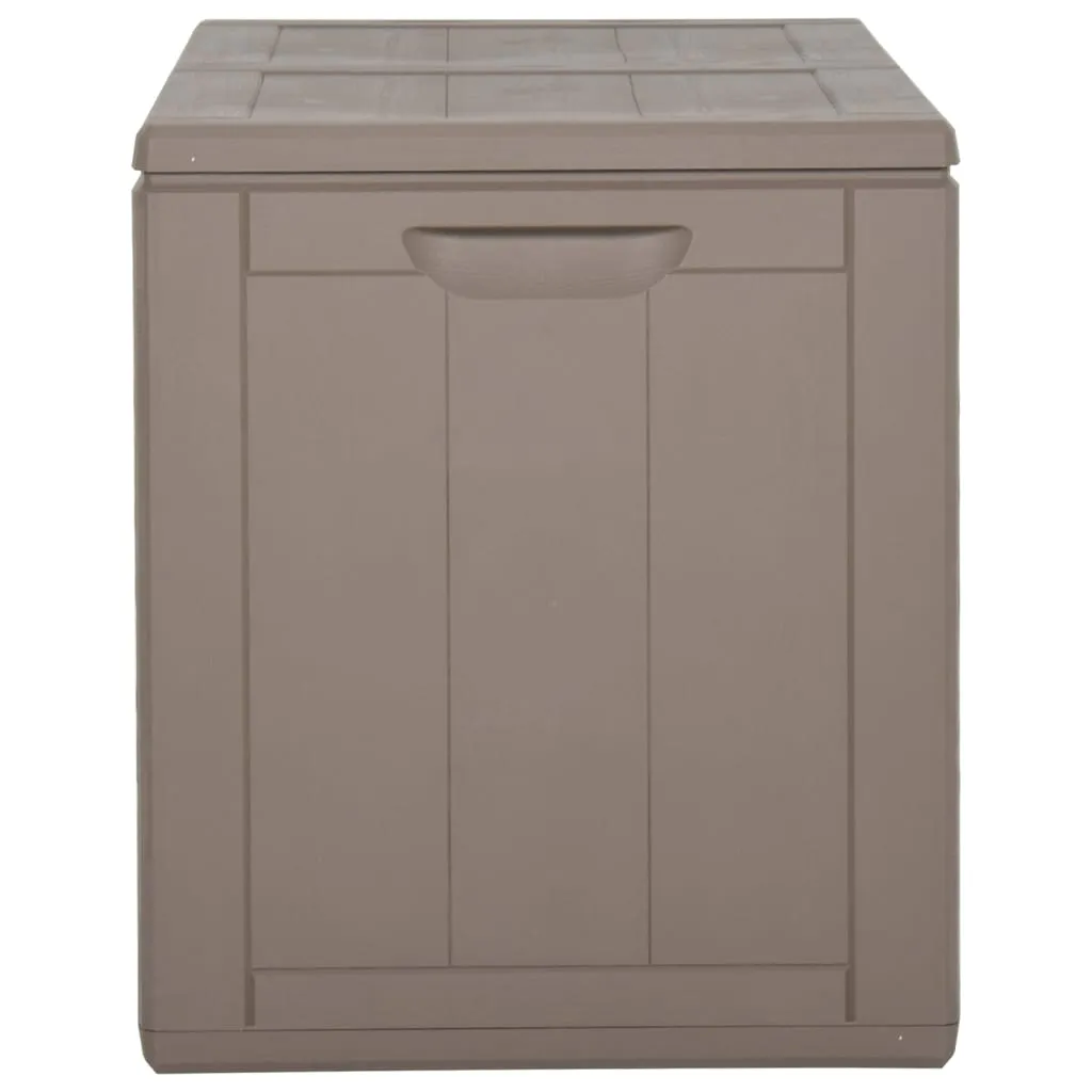 vidaXL Patio Storage Box 47.6 gal Brown PP Rattan