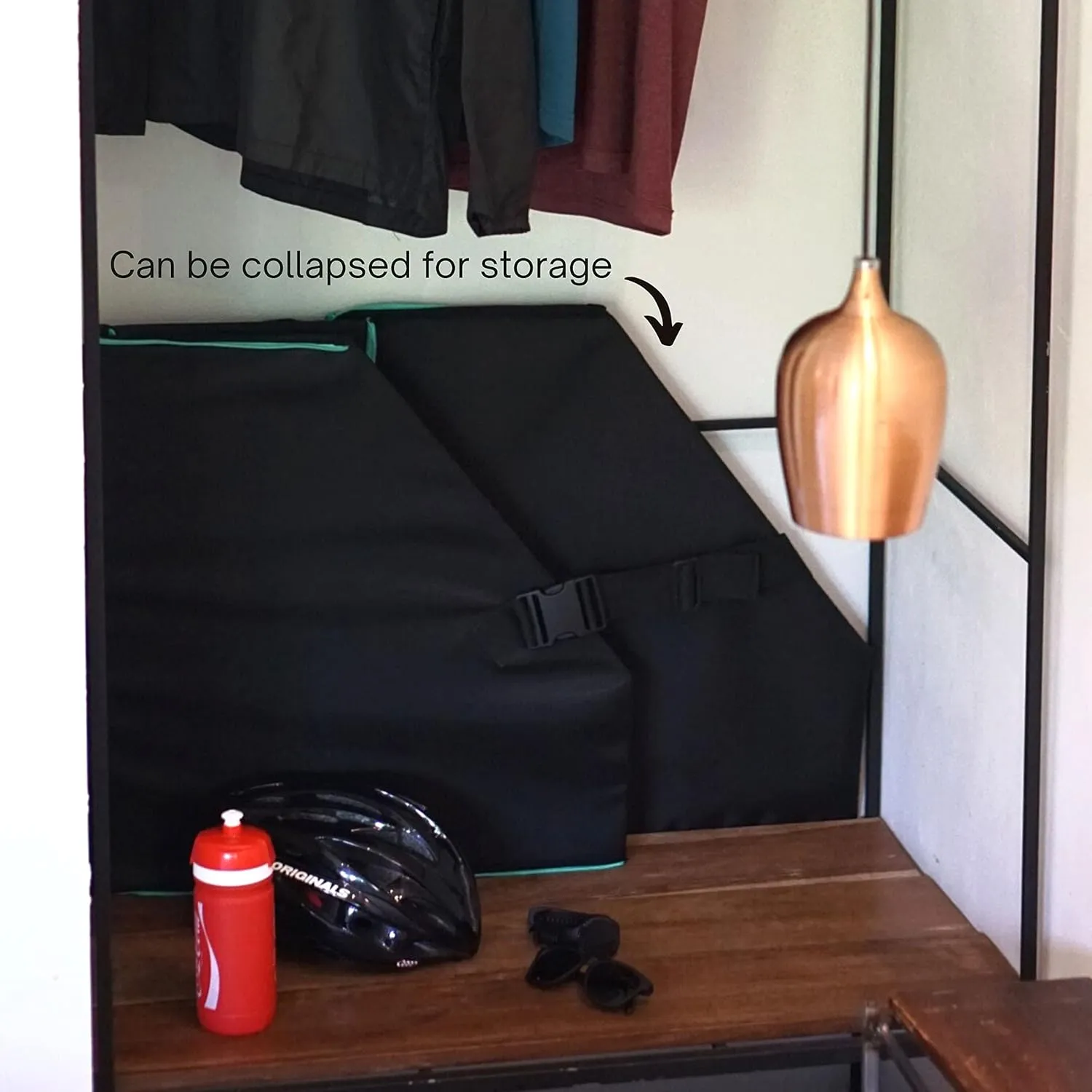 Vincita Keeper Box for Brompton Folding Bicycle - Folding Bike Storage Solution - Suitable For Brompton Bike - Keep The Bike Vertical In The Car Trunk To Save Space And Avoid Damange - Integrated Cover Included