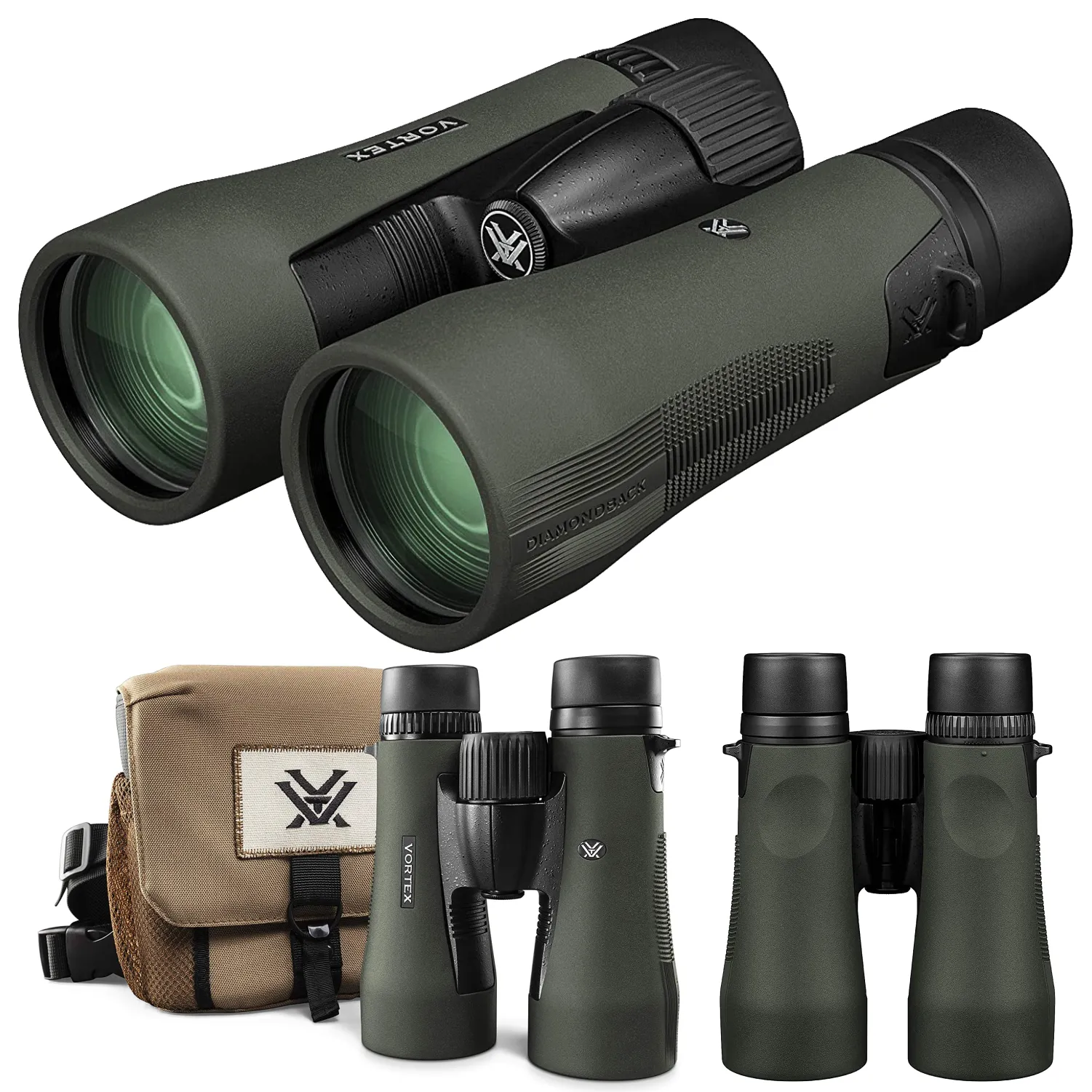 Vortex Optics DB-216 Diamondback HD 10x50 Binocular with Free Hat Bundle