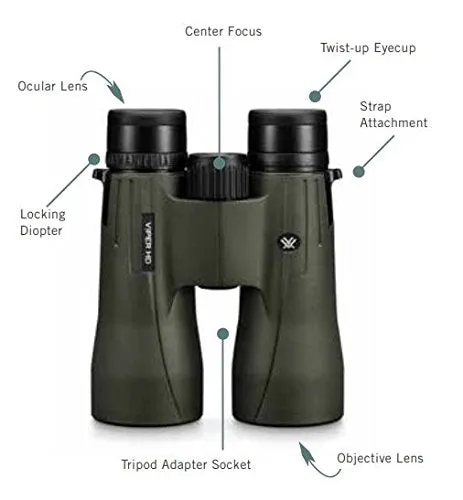 Vortex Optics Viper HD 2018 Roof Prism Binoculars (12x50)