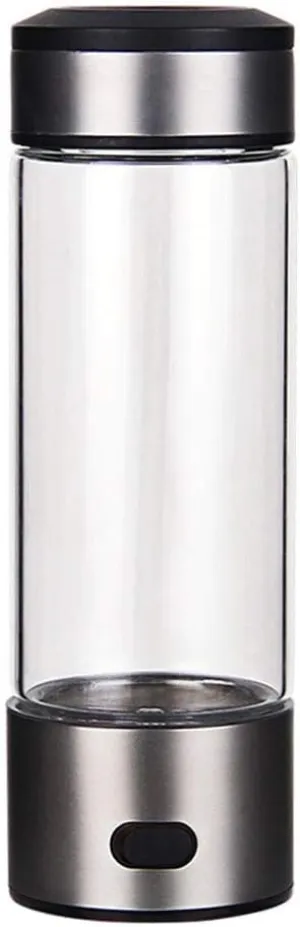 Water Purifiers, Hydrogen Rich Generator Water Bottle Ionizer Mode 3 Mins Hydrogen Generated PPB Molecular Eliminate Free Radicals High Concentration Discharge Ozone and Chlorine 420Ml