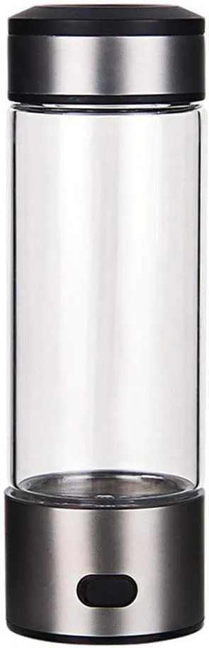 Water Purifiers, Hydrogen Rich Generator Water Bottle Ionizer Mode 3 Mins Hydrogen Generated PPB Molecular Eliminate Free Radicals High Concentration Discharge Ozone and Chlorine 420Ml