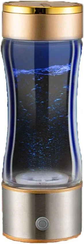Water Purifiers, Hydrogen Water Bottle Alkaline Water Ionizer Generator SPE Technology USB Charging Mode 5 Mins for Hydrogen Content to 1300-1600 PPB 430Ml