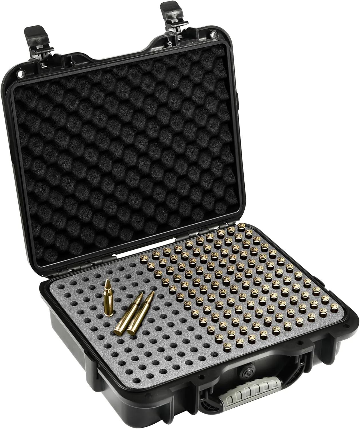 Waterproof 308 Ammo Case — Compatible with 200 Rounds of .308 Win, 7.62 Ammo, 7.62×51 NATO — Lockable, Shockproof Ammo Storage Box with Mil-Spec Protection, Travel Safe