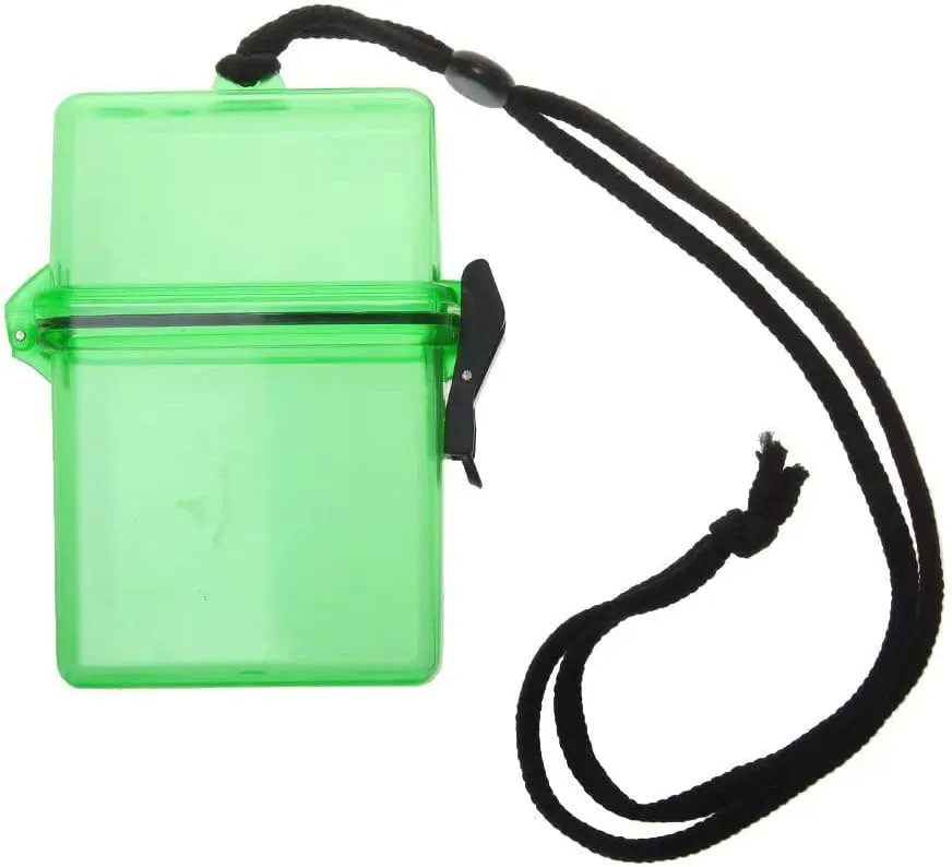 Waterproof Airtight Dry Box Mobile Phone Holder Plastic Key Money Wallet Storage Container Boating Swimming Kayaking Skiing Beach Pool Water Sports Case