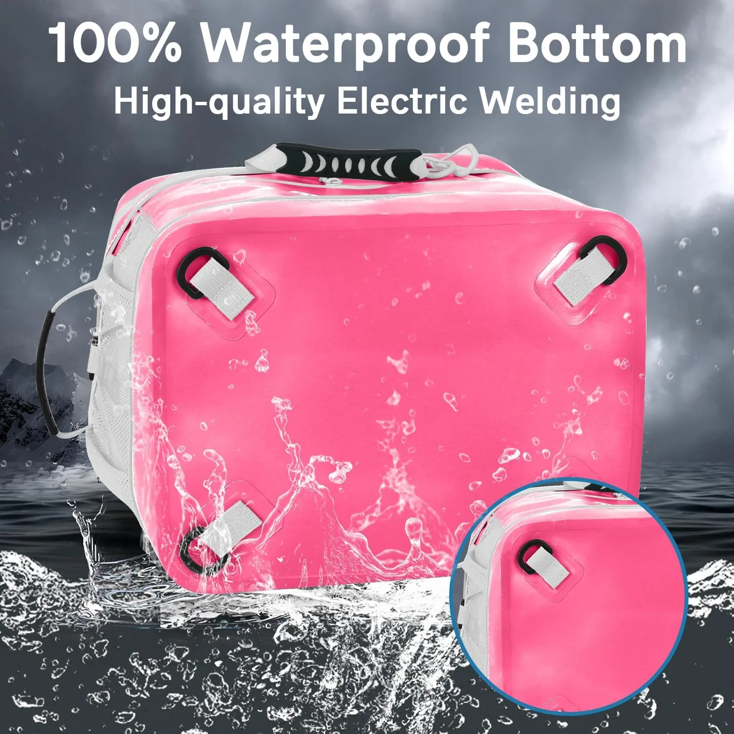 Waterproof PVC Material Paddleboard Cooler Deck Bag,40 cans Sup Deck Cooler Bag,Cooler Bag for Paddleboard,Lunch Box Cooler Insulated Bag,Camping Cooler Bag,Kayak Cooler Bag