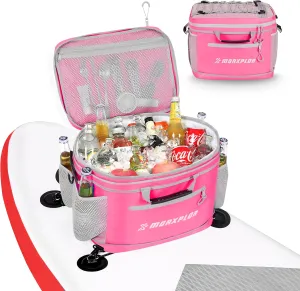 Waterproof PVC Material Paddleboard Cooler Deck Bag,40 cans Sup Deck Cooler Bag,Cooler Bag for Paddleboard,Lunch Box Cooler Insulated Bag,Camping Cooler Bag,Kayak Cooler Bag