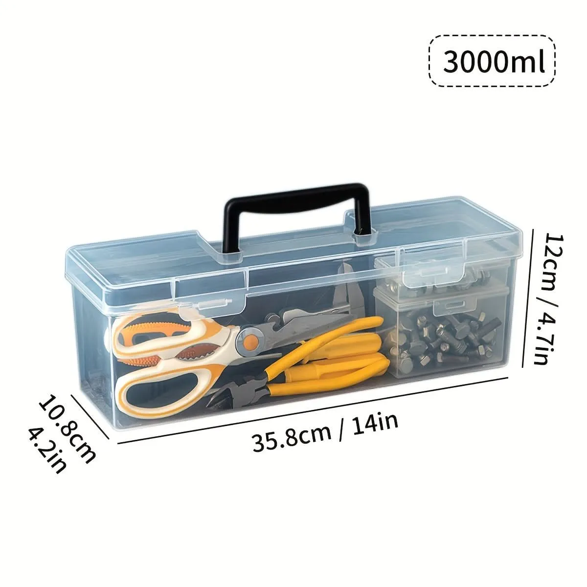 Waterproof Transparent Plastic Tool Storage Box