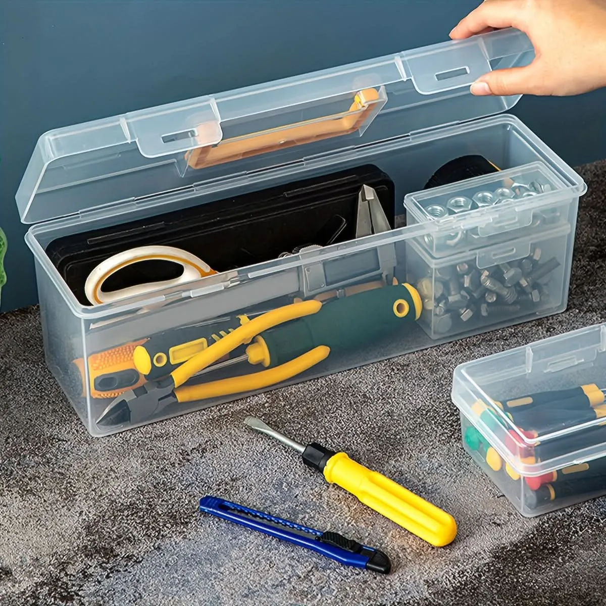 Waterproof Transparent Plastic Tool Storage Box