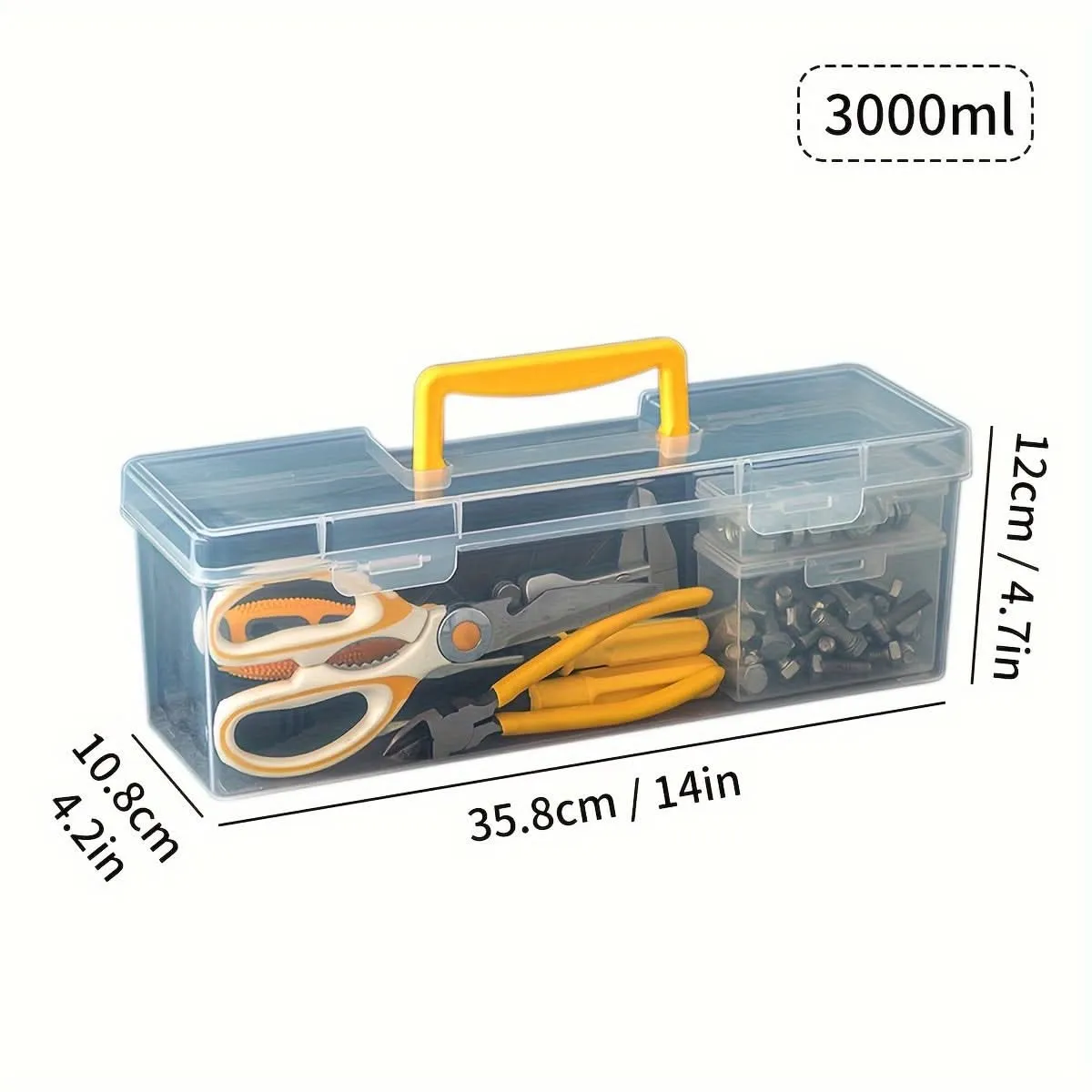 Waterproof Transparent Plastic Tool Storage Box