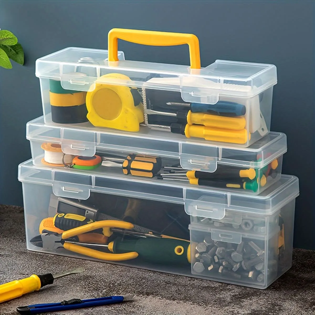 Waterproof Transparent Plastic Tool Storage Box