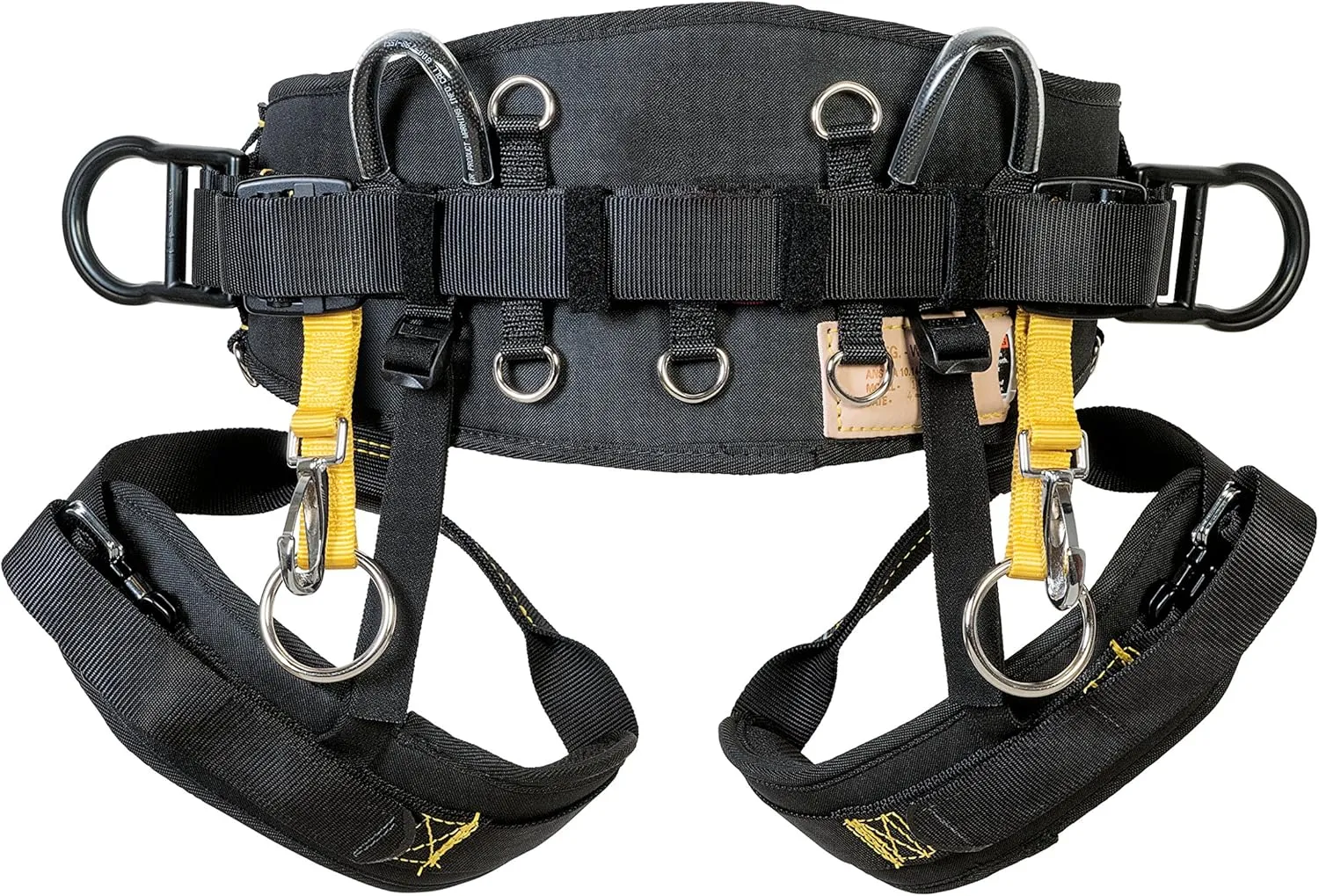 Weaver Arborist Cougar Tree Saddle Harness, Memory Foam Arborist Saddle with Back and Leg Support Straps, Professional Tree Climbing Gear