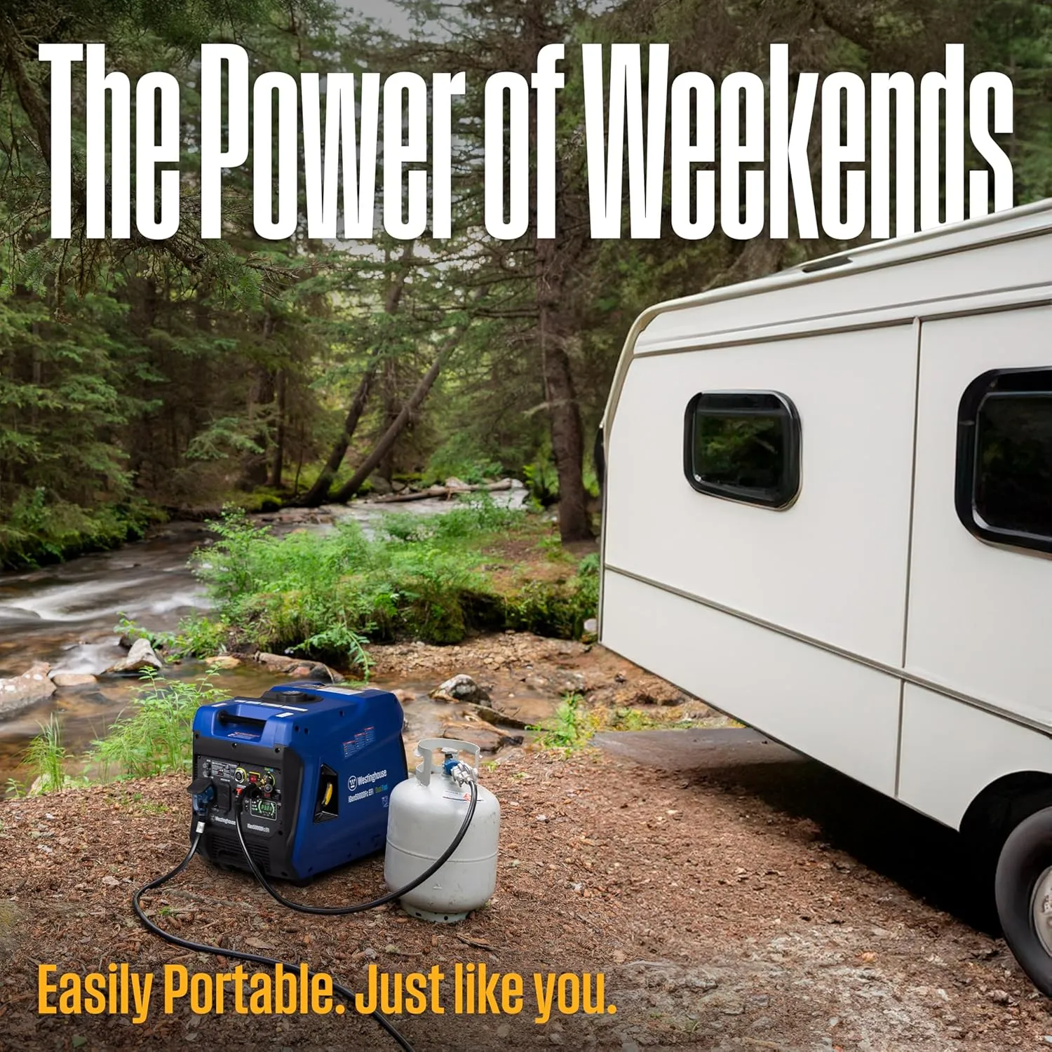 Westinghouse 5000 Peak Watt Super Quiet Dual Fuel Portable Inverter EFI Generator, Remote Electric Start, Gas & Propane Powered, RV Ready, CO Sensor, Parallel Capable