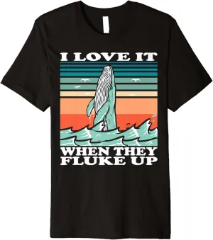 Whale watching I love it when they fluke up Premium T-Shirt