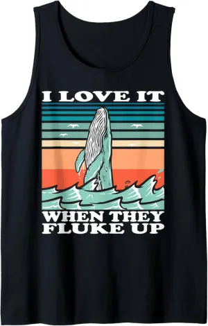 Whale watching I love it when they fluke up Tank Top