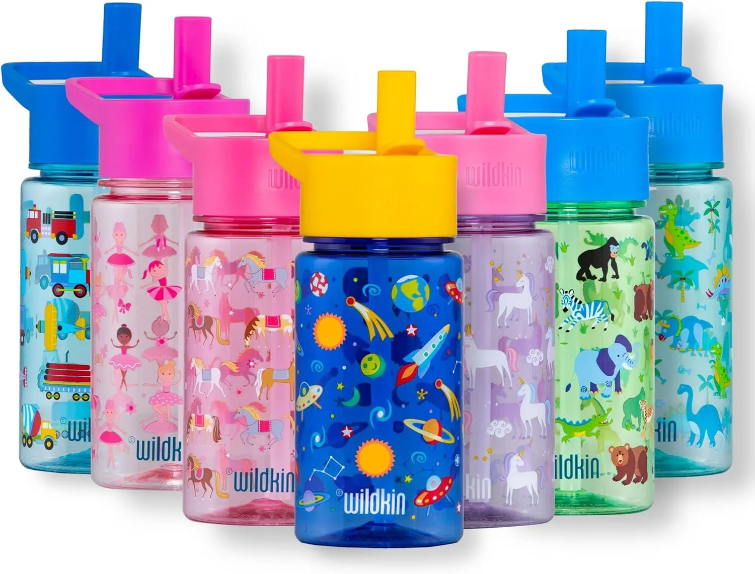 Wildkin Kids 16 Oz Water Bottle – BPA-Free Tritan, Leak-Proof Lid, Durable & Easy to Clean - Out of this World