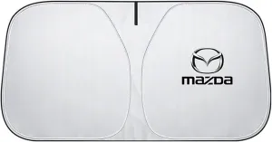 Windshield Sun Shade for Mazda Biante 2008-2018, Sun Protection Car Windshield Sun Shade Full Coverage Windshield Sunshade Automotive Windshield Sunshades,L 145cm*80cm
