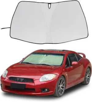 Windshield Sun Shade for Mitsubishi Eclipse 2006 2007 2008 2009 2010 2011, Front Window Sun Visor Protector, Foldable Car Reflective Blocker for UV Rays and Heat