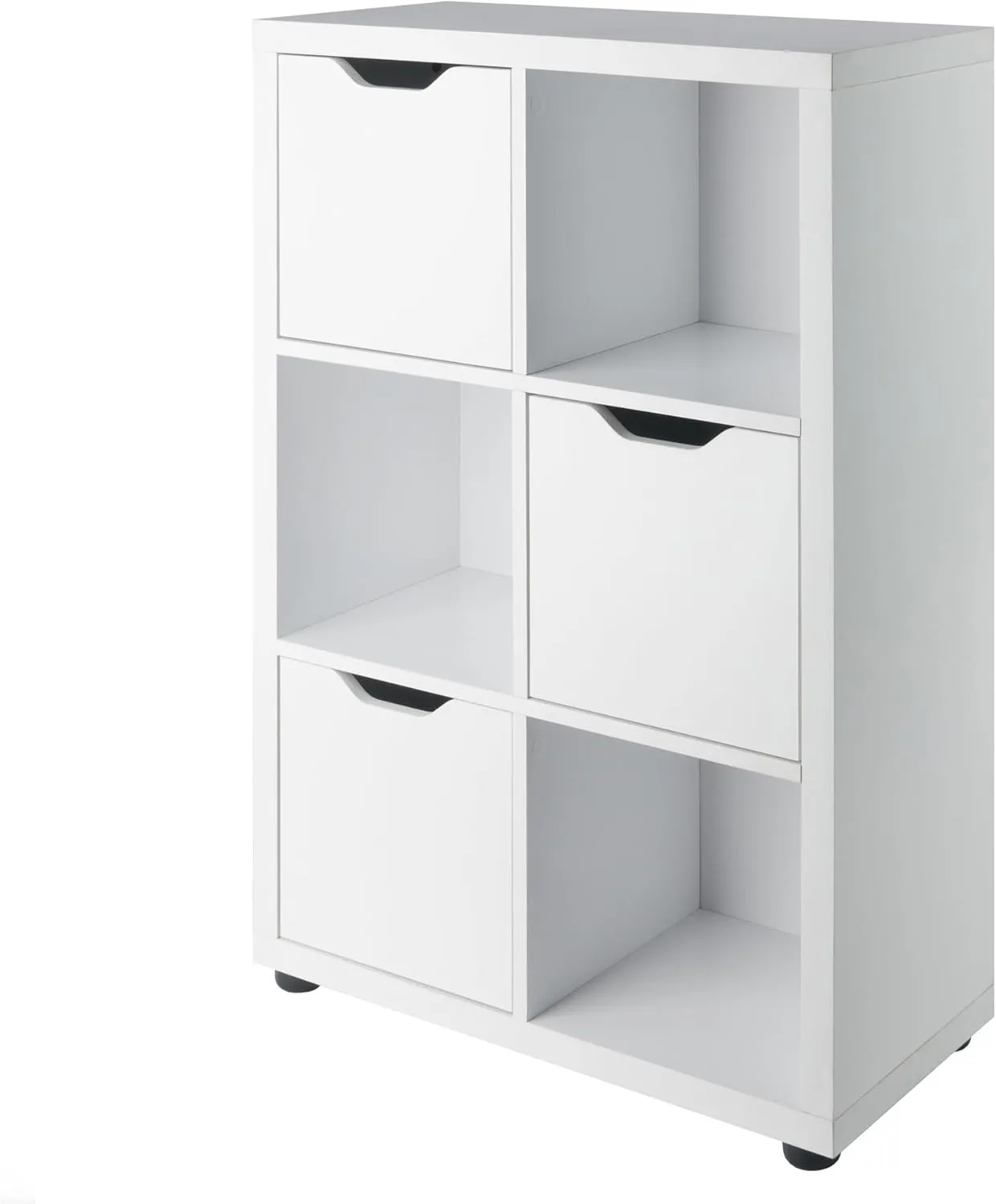 Winsome Julian 3x2 Storage Cabinet, for Living Room, Home Office, White
