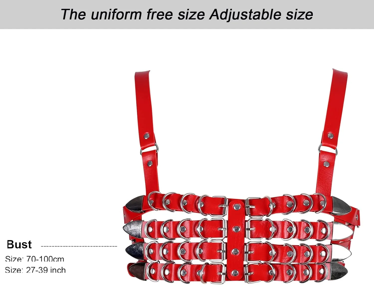 Womens Leather Full Cage Body Harness Tops Hollow Out Lingerie Punk Gothic Halloween Rave Clothing
