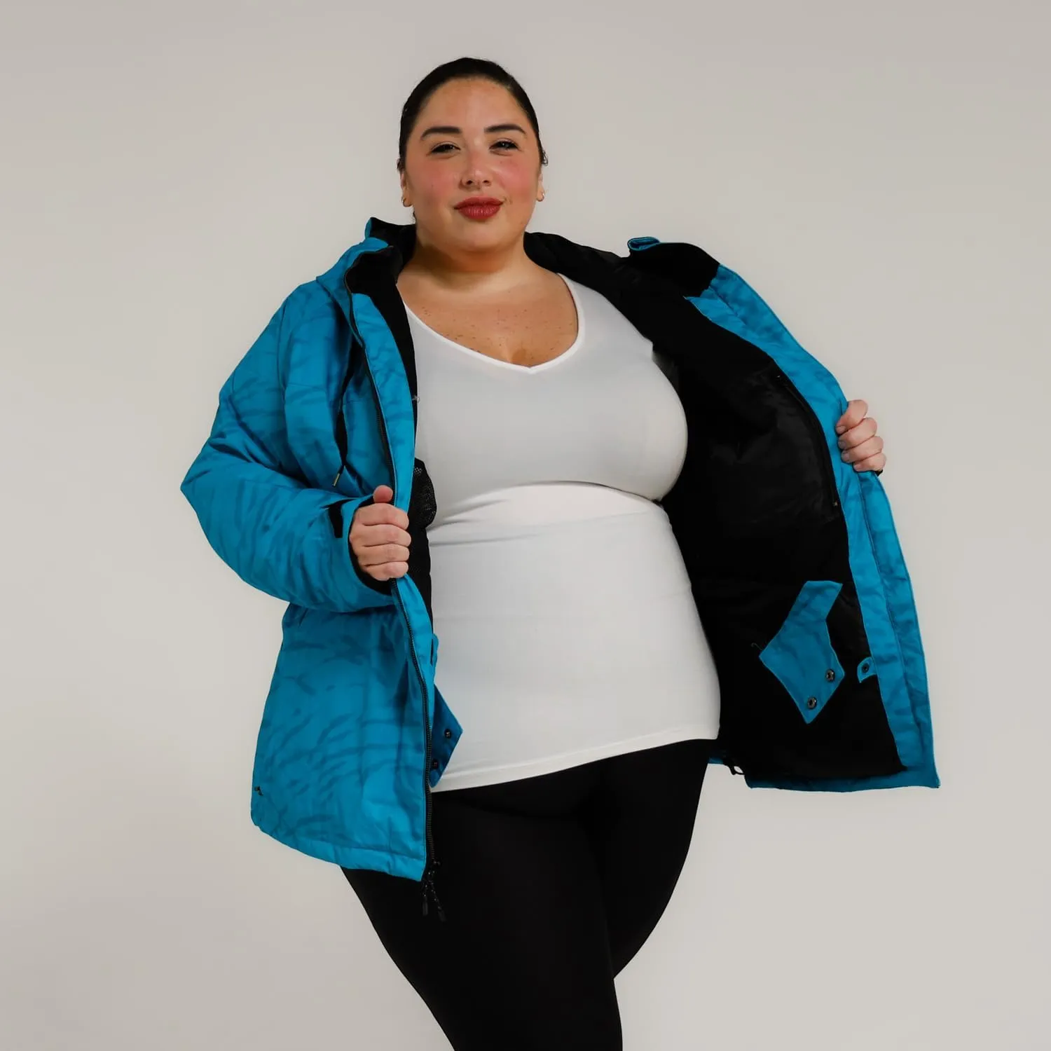 Womens Plus Size 1X-6X Trust Snowboarding Ski Coat Jacket