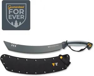 Woodland Tools Co. Heavy Duty Machete with Sheath, Parang, Bolo, Clearing Brush, Tall Grasses, Hunting, Camping (11-8002-100)