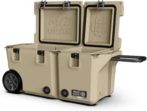 Wyld Gear 65qt Freedom Series Roto-Molded Cooler - Ice Chest - Heavy-Duty, High-Performance Ice Retention, Portable for Outdoor Adventures, Tailgating, and Camping