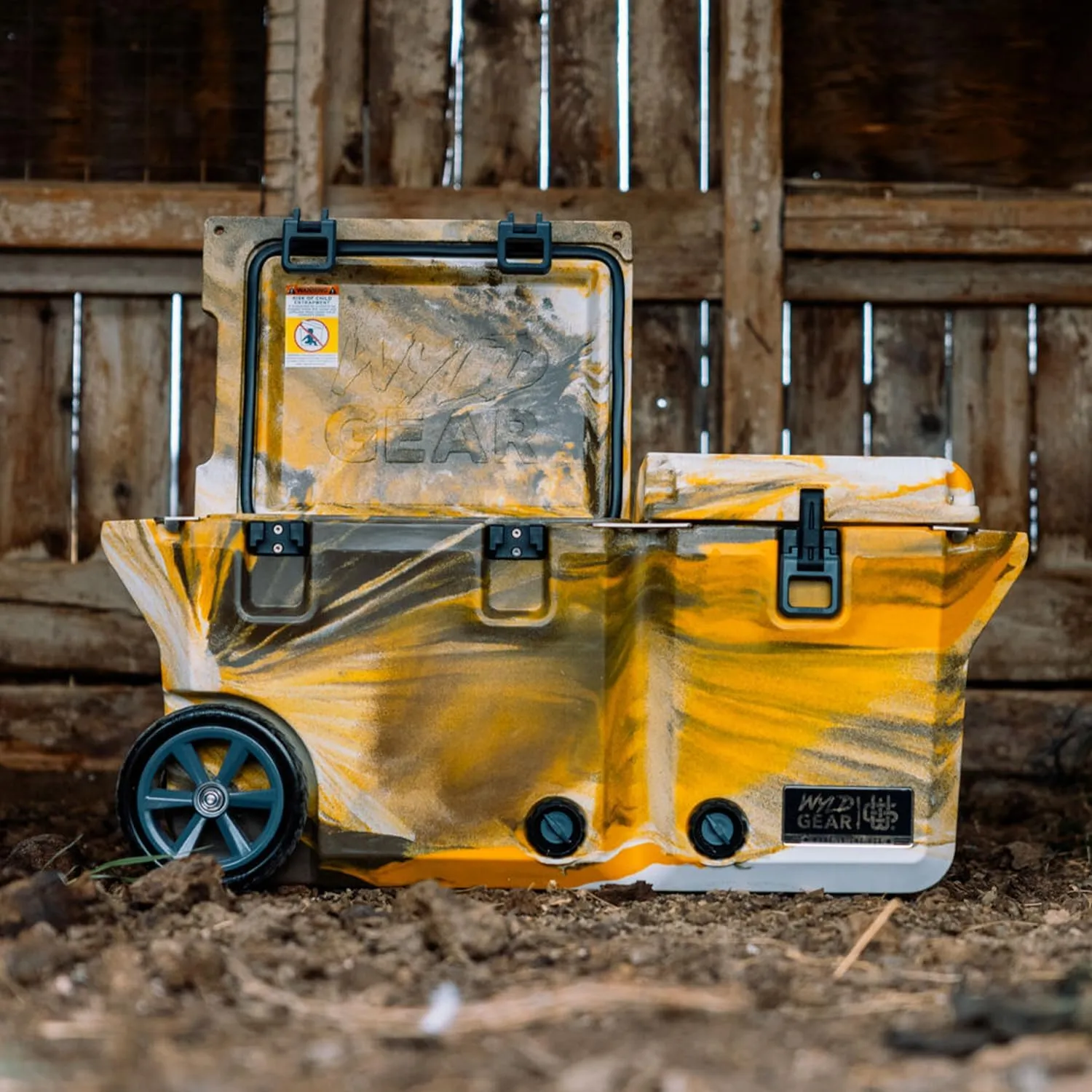 Wyld Gear 65qt Freedom Series Roto-Molded Cooler - Ice Chest - Heavy-Duty, High-Performance Ice Retention, Portable for Outdoor Adventures, Tailgating, and Camping