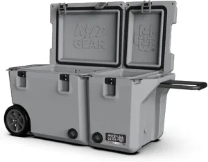 Wyld Gear 90qt Freedom Series Roto-Molded Cooler - Heavy-Duty Ice Chest,High-Performance Ice Retention, and Wheels. Perfect for Outdoor Adventures, Tailgating, Camping