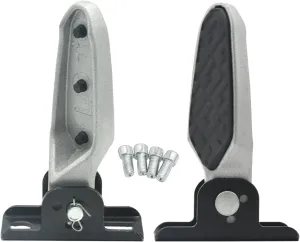 YIJU 2X Bike Rear Pedals Foldable Foot Pegs Easy to Install Rear Seat Footrest Nonslip Foot Plates Pedals for Motorcycle BMX