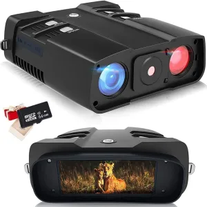 ZentOy HD Infrared Digital Night Vision Goggles 984ft/300M Hunting Binoculars for Adults Night Vision and Day Military with 2.4" Screen 32GB Card with Photo/Video Recording in 100% Darkness