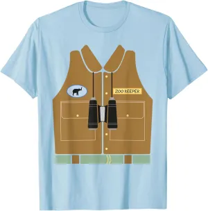 Zoo Keeper Halloween Costume DIY Jungle Safari Explorer Gift T-Shirt