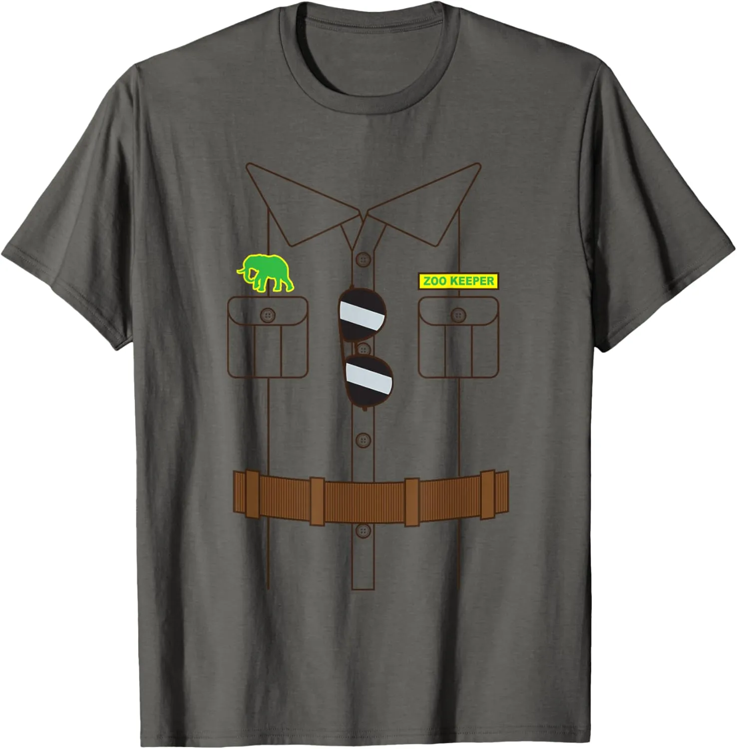 Zoo Keeper Halloween Costume DIY Jungle Safari Explorer Gift T-Shirt