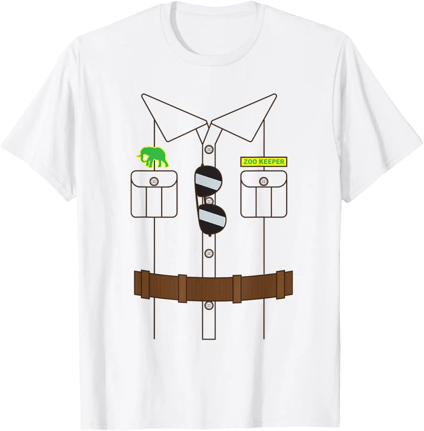 Zoo Keeper Halloween Costume DIY Jungle Safari Explorer Gift T-Shirt