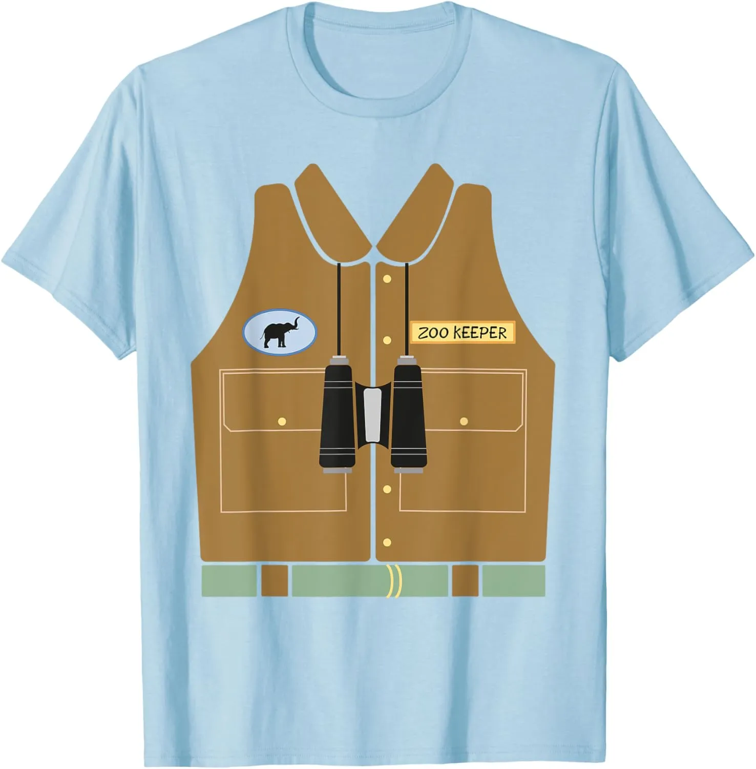Zoo Keeper Halloween Costume DIY Jungle Safari Explorer Gift T-Shirt