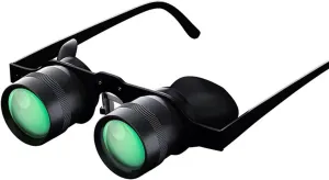 Zoom Optics Binocular Glasses, 10X Zoom Opera Glasses, Binoculars Glasses with Polarized Lens Handsfree Adjustable HD Optical Telescope Glasses for Fishing Bird Watching